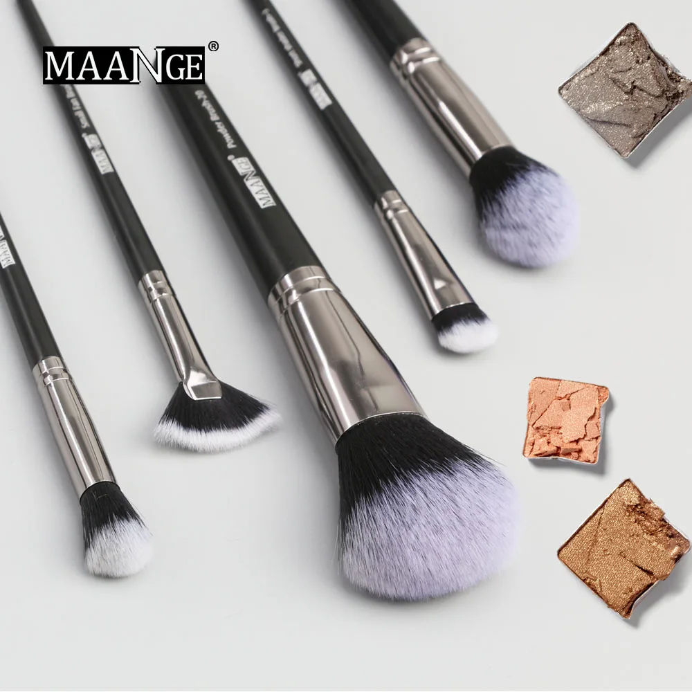 MAANGE 12/18 шт Профессиональные кисти для макияжа набор кистей Набор инструментов