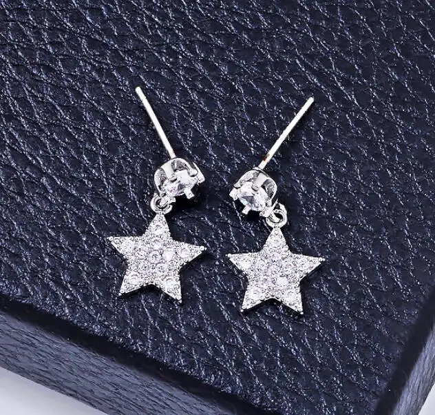Earring Фиолетовые мусульманские Вечерние платья Русалка с длинными рукавами кружева кристаллы ислам Дубаи Саудовской Аравии Длинное Элегантное Вечернее Платье - Цвет: Earring