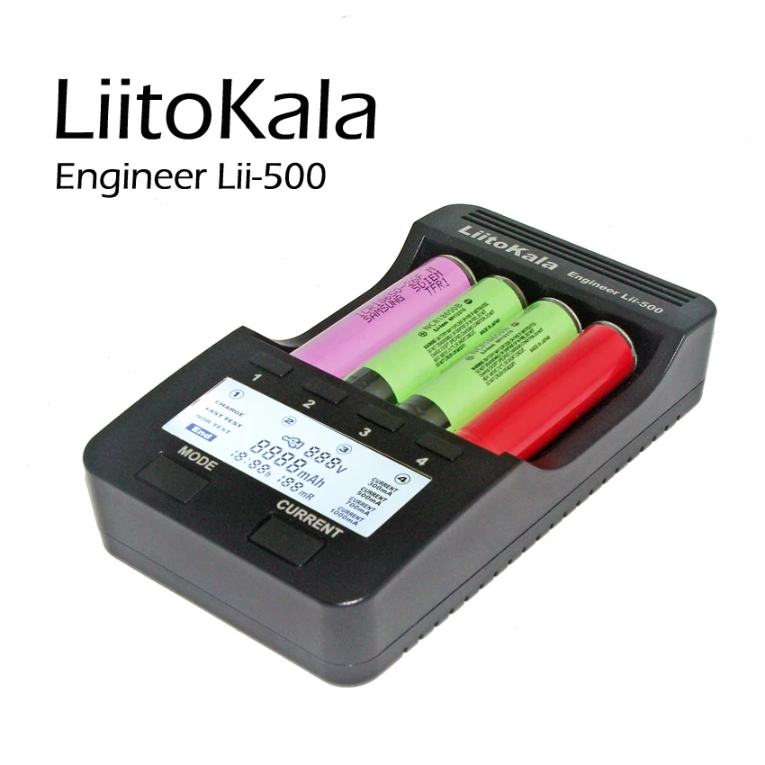 ЖК liitokala LII-500 3 7 V зарядное устройство 18650 26650 18500 16340 18350 14500 10440 1 2 AA/AAA NiMH батареи |