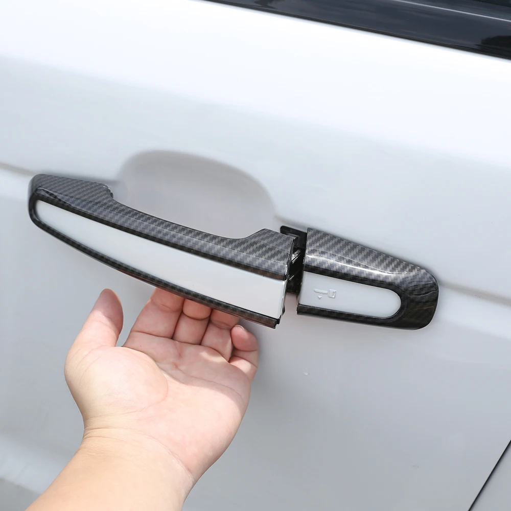 Карбоновая дверная ручка для Range Rover Evoque 12-16 Range Rover Sport 14-16 для Land Rover Discovery Sport 15-16 Аксессуары 8 шт
