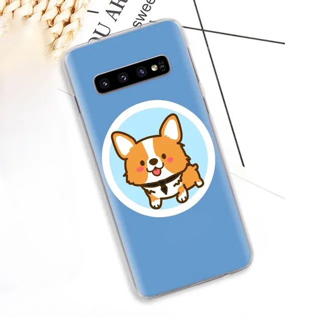 Чехол для телефона с изображением собаки корги Шиба ину s для samsung Galaxy S10e S10 Plus S8 S9 Plus S6 S7 Edge A40 A50 A70 M20 чехол - Цвет: 14