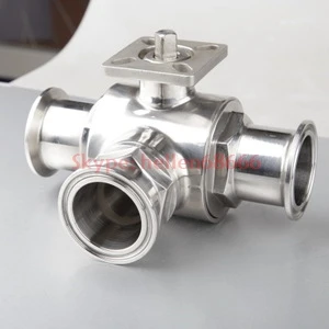 Шаровой клапан из нержавеющей стали высокой платформы 3 ходовой