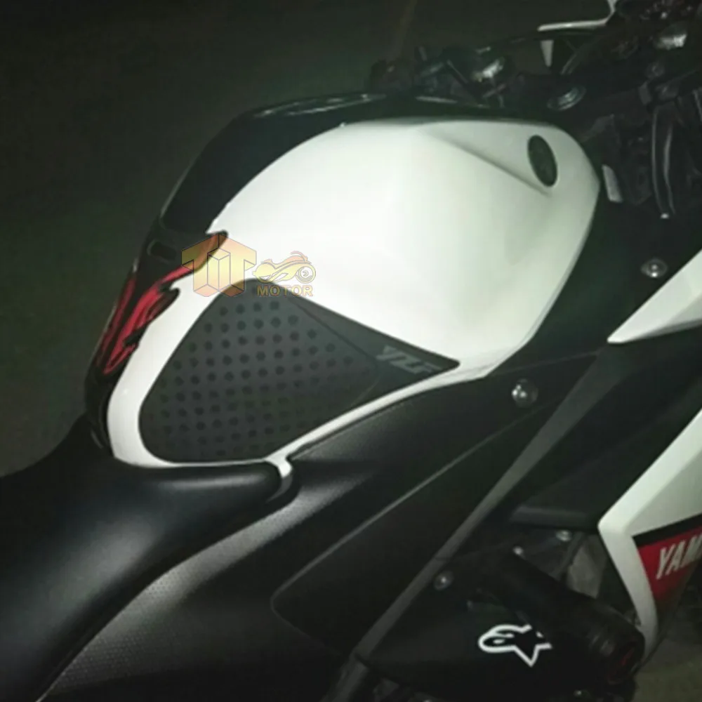 Наклейка на бак мотоцикла Yamaha YZF R25 R3 2013 2017 Черная|knee grip pad|gas tank motorcycleyzf r25 |