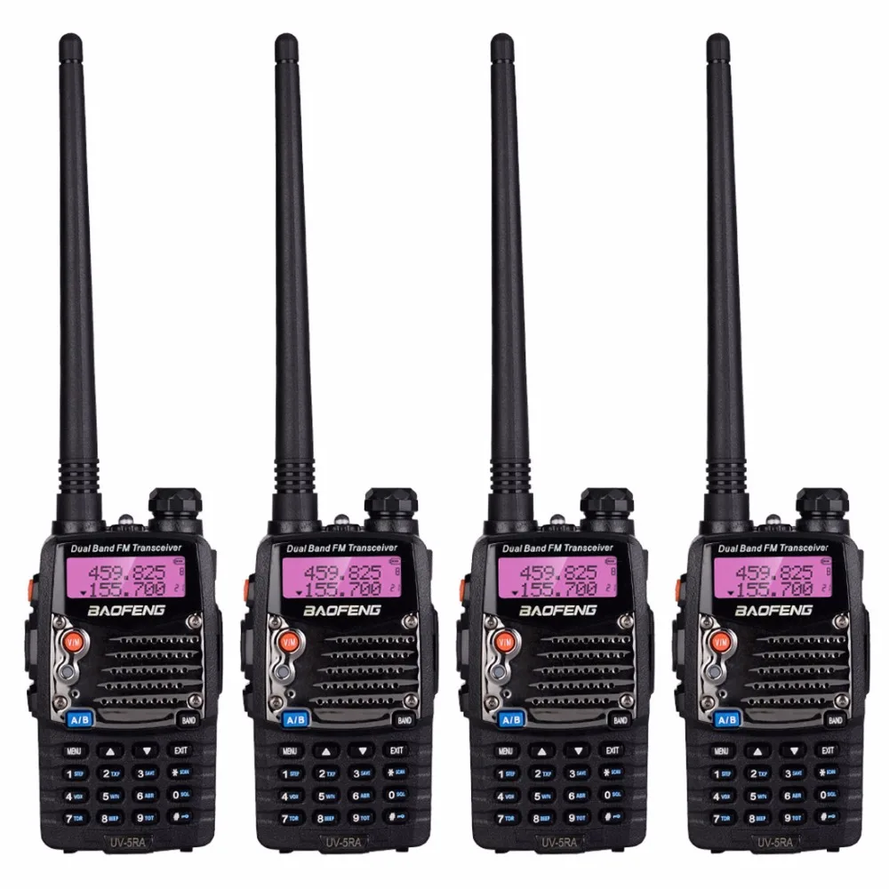 BAOFENG Long Range Walkie Talkie с наушниками Uhf Vhf UV 5RA Dual Band CB Ham радио сканер Полиция 5 Вт