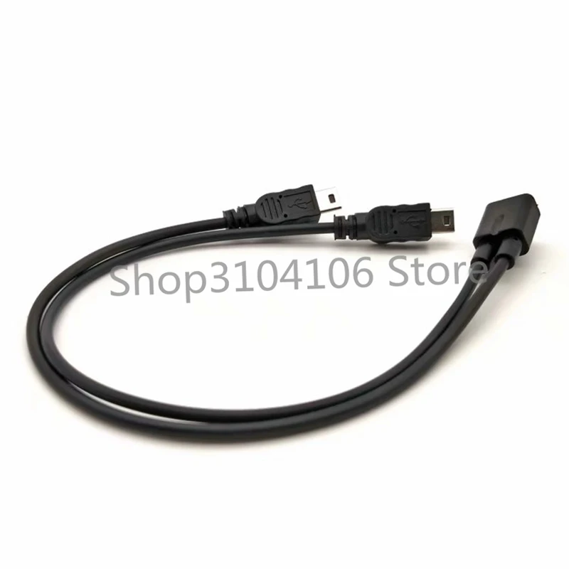 1 шт. Mini USB 2 0 Женский двойной 2x сплиттер папа Y удлинитель зарядное устройство