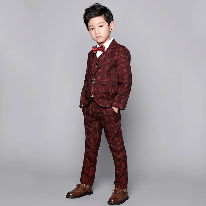 3 шт./комплект детские костюмы с жилетом и брюками|Костюмы| |