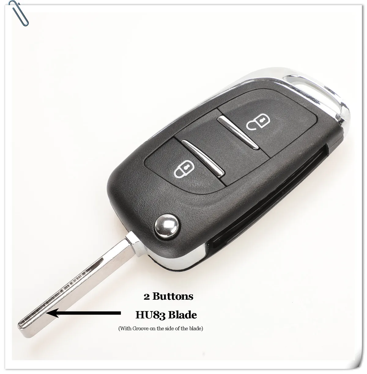 Jingyuqin CE0523 модифицированный откидной Складной Корпус ключа для Peugeot 306 407 807 Partner Remote VA2/HU83 Blade entrip Fob чехол 2/3 кнопка