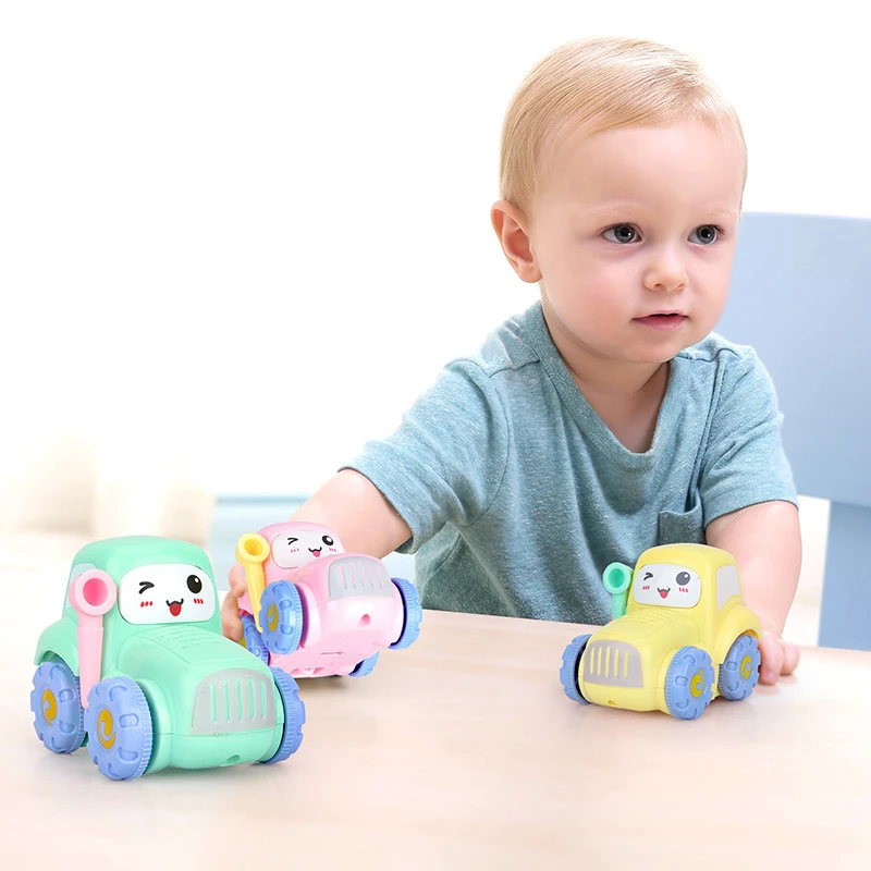 

Baby Car toy 1:64 kids Classic Toy soft plastic toys for Children Gifts truck airplane bus model Grasping Ability education