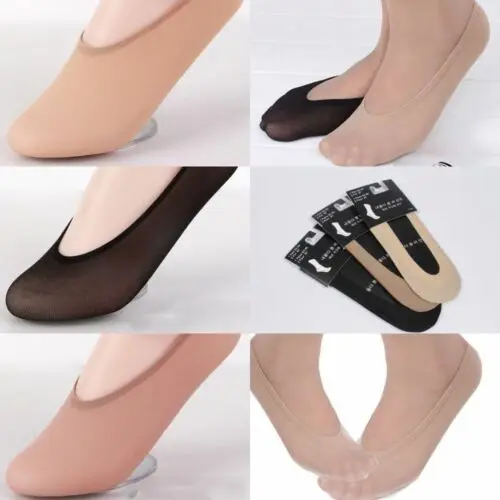 Hot sale solid sexy 10 Pairs Ladies Women Invisible Footsies Shoe Liner Trainer Ballerina Boat Socks 2019