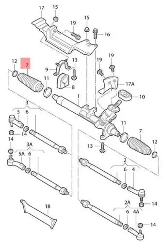 Рулевая рейка и шестерня багажника бренда VW Beetle Golf Jetta AUDI 1J0 422 831 B | Автомобили