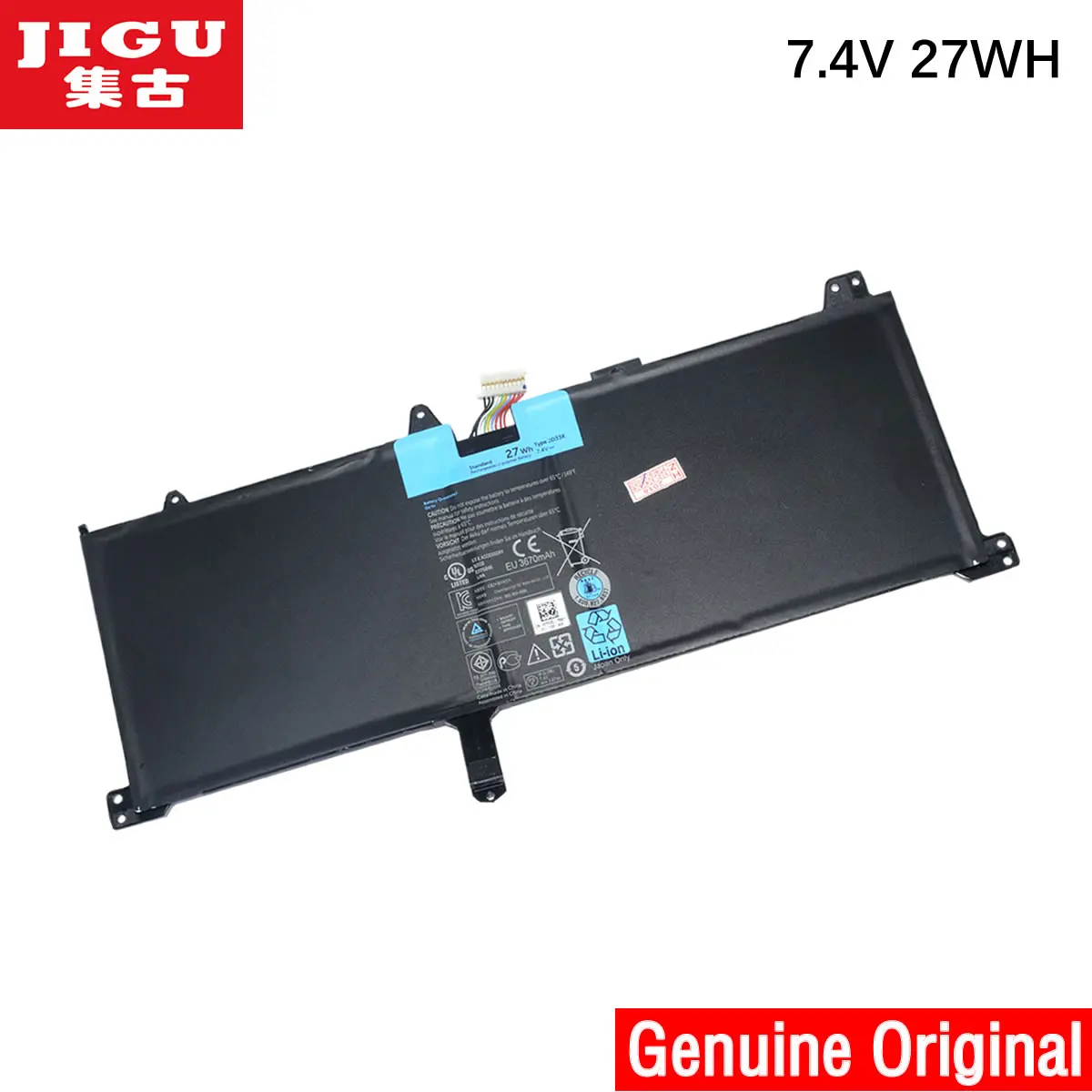JIGU 0FP02G FP02G JD33K Оригинальный аккумулятор для ноутбука Dell XPS 10 7 4 V 27WH | Компьютеры и