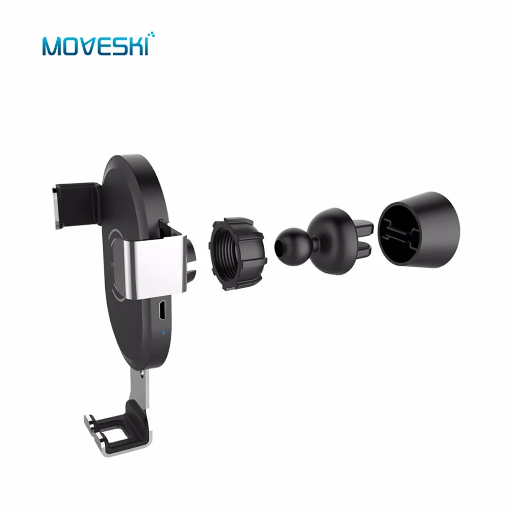 Moveski BQ001 автомобильное беспроводное зарядное устройство 10 Вт QC3.0 быстрое