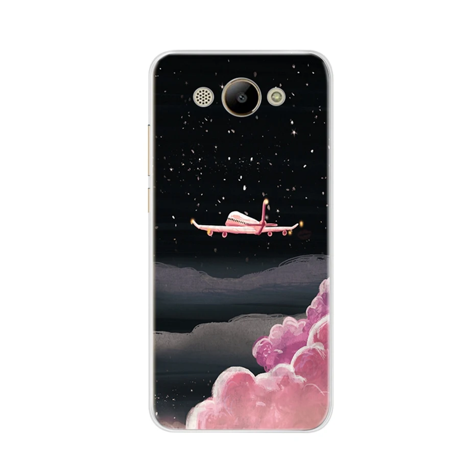 Мягкий чехол из ТПУ для Huawei Y3, силиконовый чехол для телефона, задняя крышка для Huawei Y3 /Y5 lite CRO-U00 CRO-L22 U00, чехол - Цвет: Шоколад