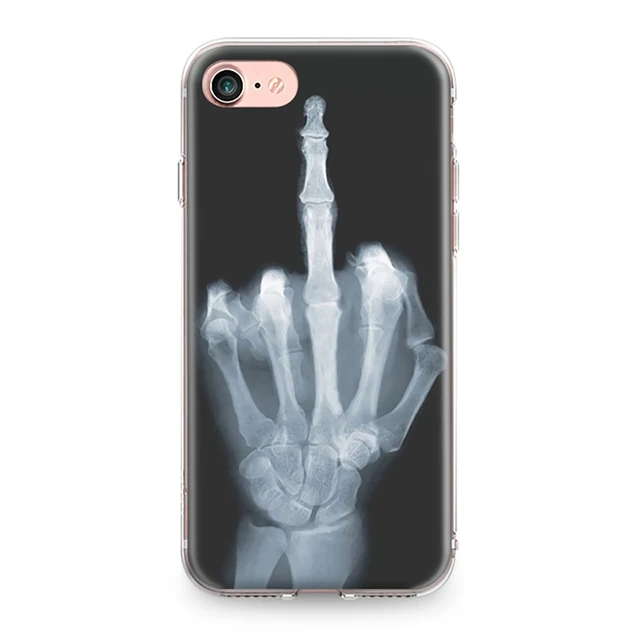 7493 Для Iphone 4, 4S, 5, 5S, SE, 6, 6 S, 7, 8 Plus, X, XR, XS Max, TPU, мягкая задняя крышка, крутой, персональный, уличный, с рисунком черепа, силиконовый чехол для телефона - Цвет: 7493