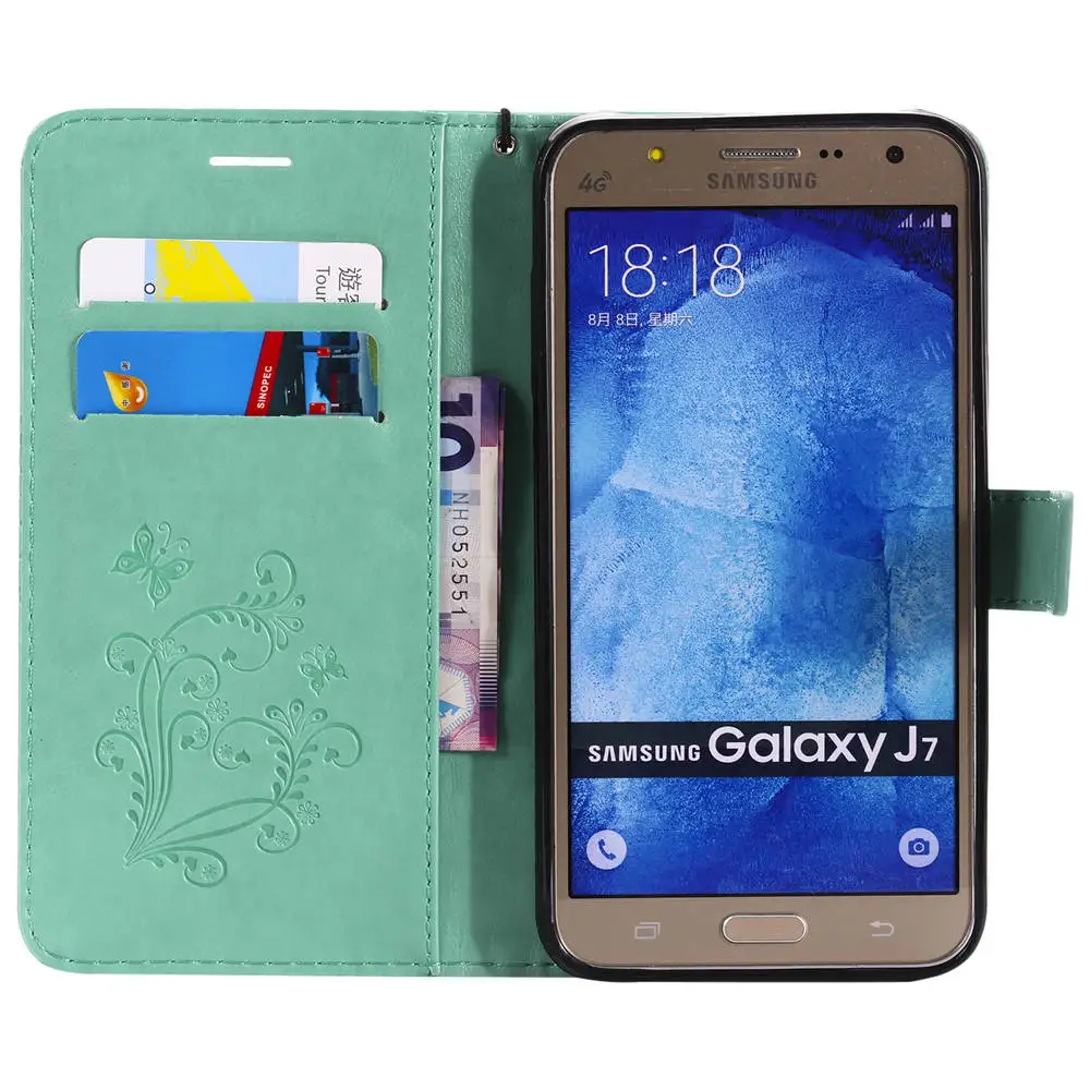 3D рельефные Чехлы для SAMSUNG Galaxy J7 2015 SM-J700M SM-J700H/DS С Откидывающейся Крышкой в виде