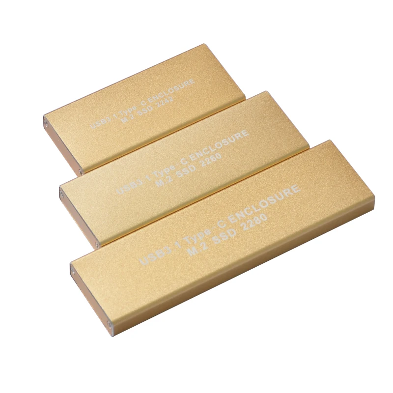 Новый USB3.1 Type C для M2 NGFF B Ключ SSD корпус HDD металлический адаптер внешний мобильный
