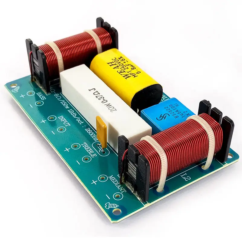 2 шт. динамик 3-полосный аудио делитель частоты громкоговоритель 3 блока кроссовер