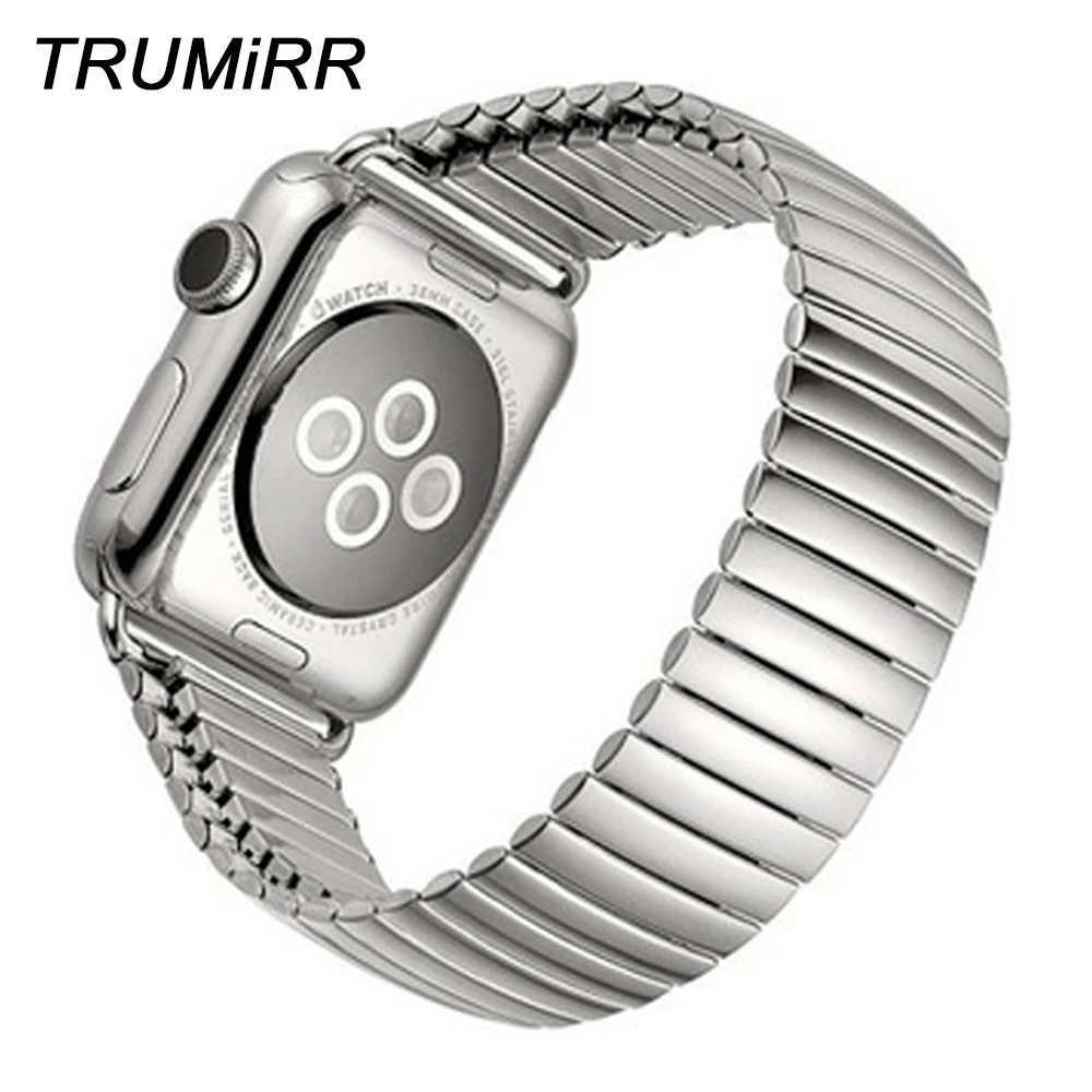 Браслет для наручных часов из нержавеющей стали iWatch Apple Watch 38 мм 40 42 44 браслет