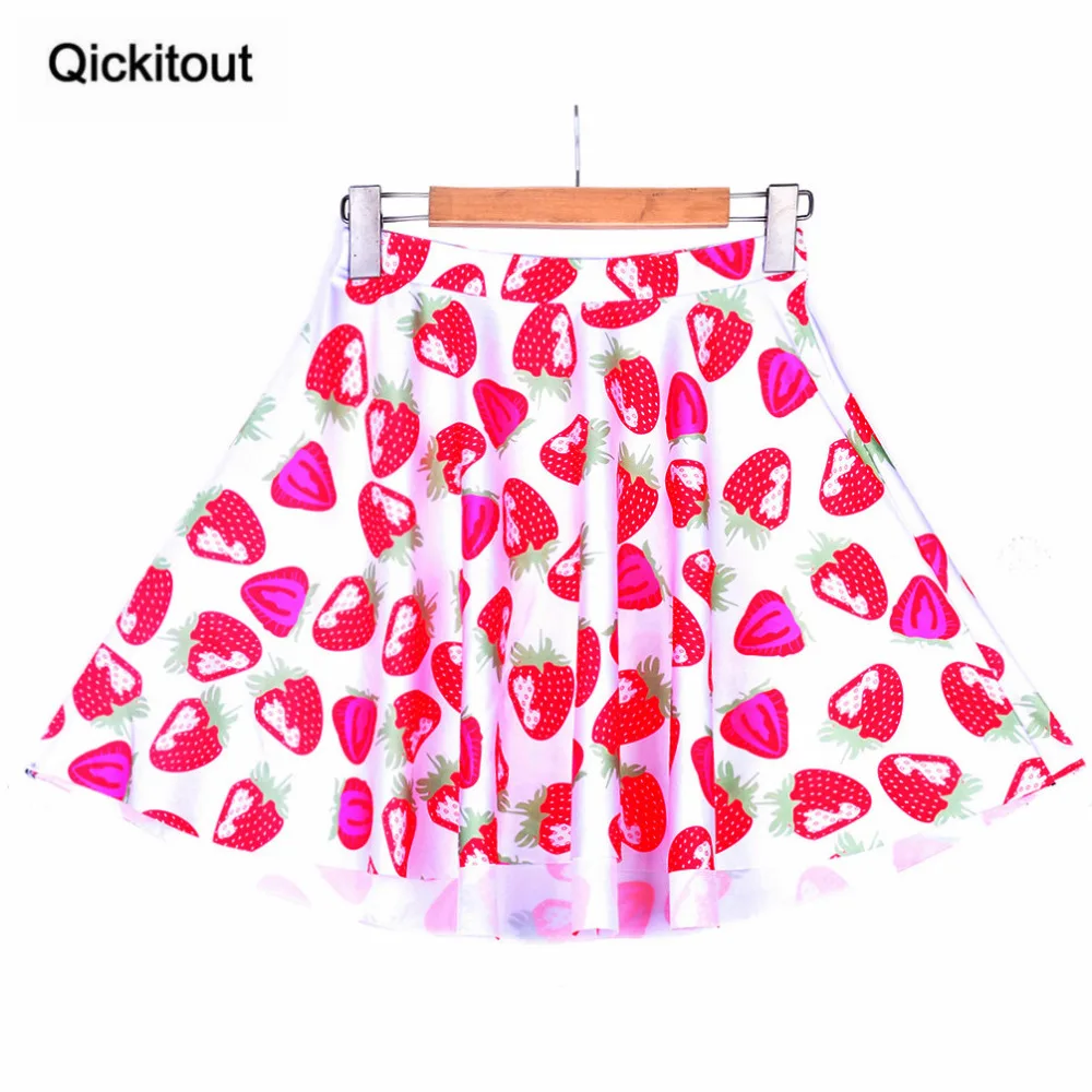 New Hot Women Sexy SKIRTS Ladies STRAWBERRIES AND CREAM SKATER - LIMITED Saia Midi Drop Shipping S119-93 | Женская одежда