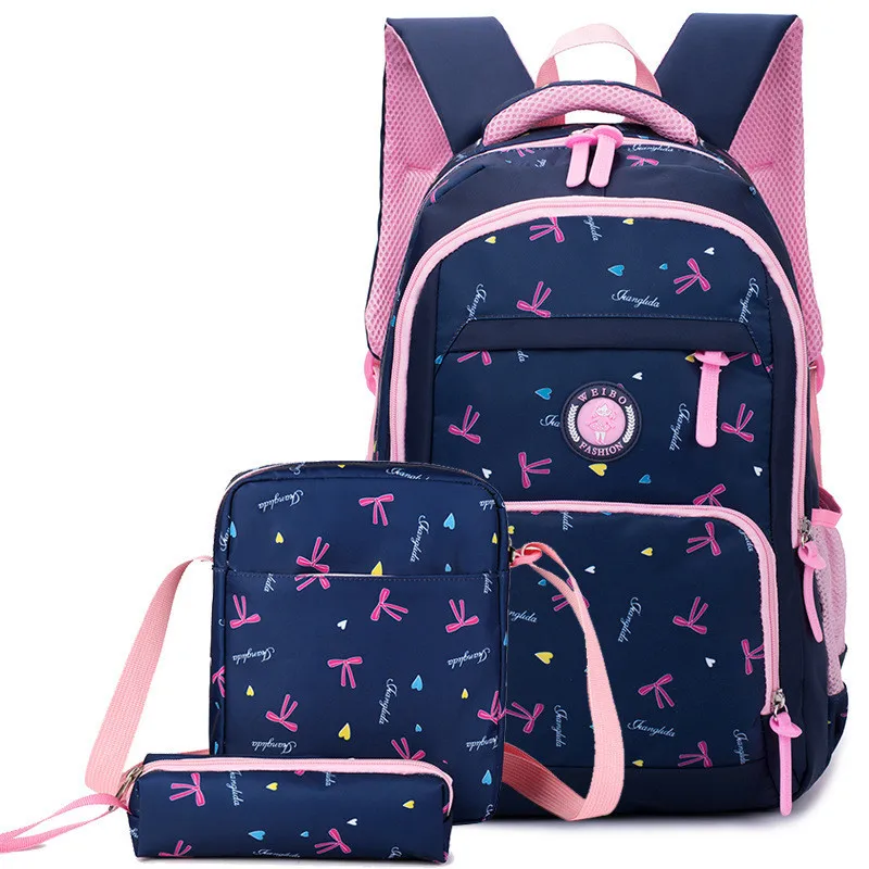 

waterproof Children School Bags Girls Kids princess school Backpack set Orthopedic Backpack Schoolbags Kids Mochila Infantil Zip
