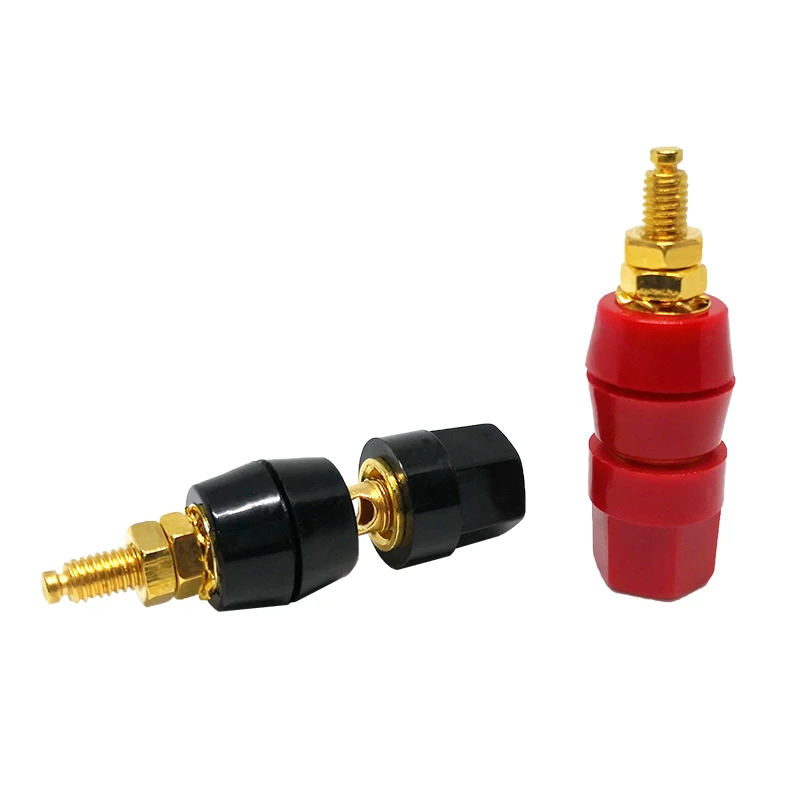 20PCS(black+red) Terminals Red Black Connector Amplifier Terminal Binding Post Banana Speaker Plug Jack Adapter Socket | Обустройство