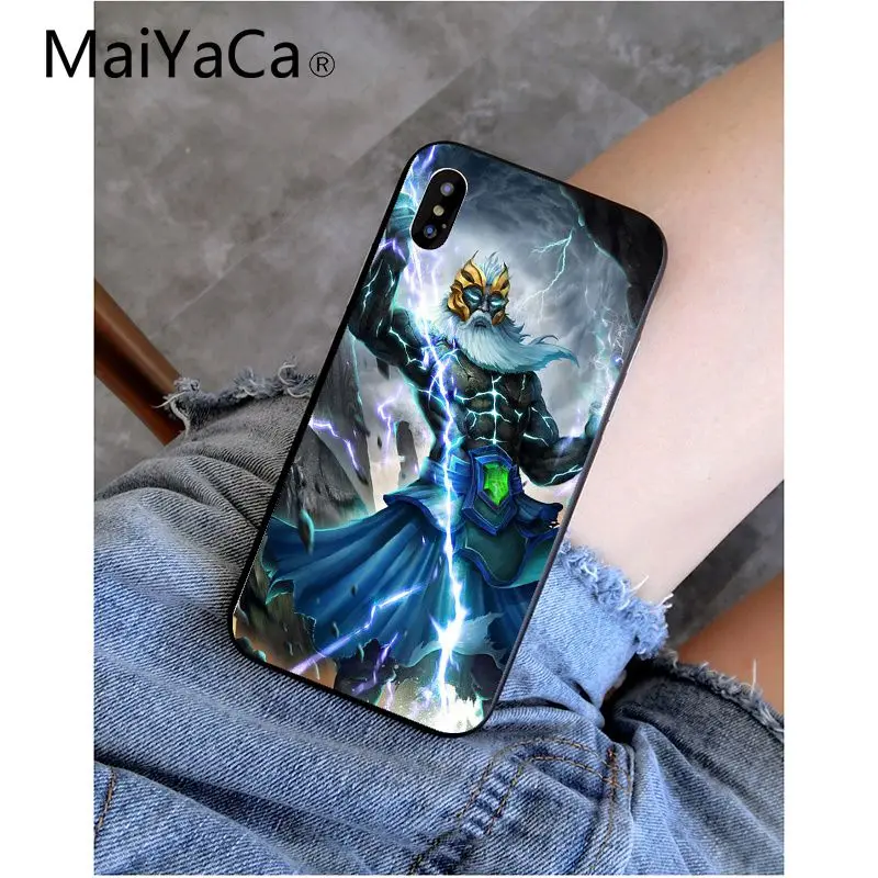 MaiYaCa Shadow Fiend Dota 2 Smart Cover черный мягкий чехол для телефона для iPhone 6S 6plus 7plus 8 8Plus X Xs MAX 5 5S XR