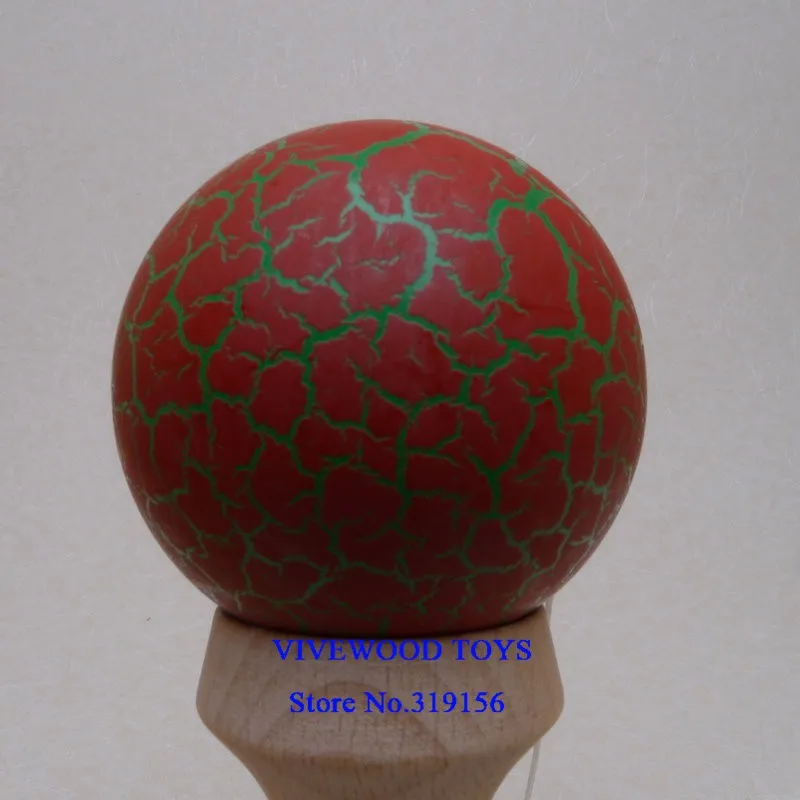 Дешевый бук Kendama для детей, изготовлен из натурального бука, кракле Kendama, металлические заклепки Ken с трещины краски Tama, жонглирование мяч