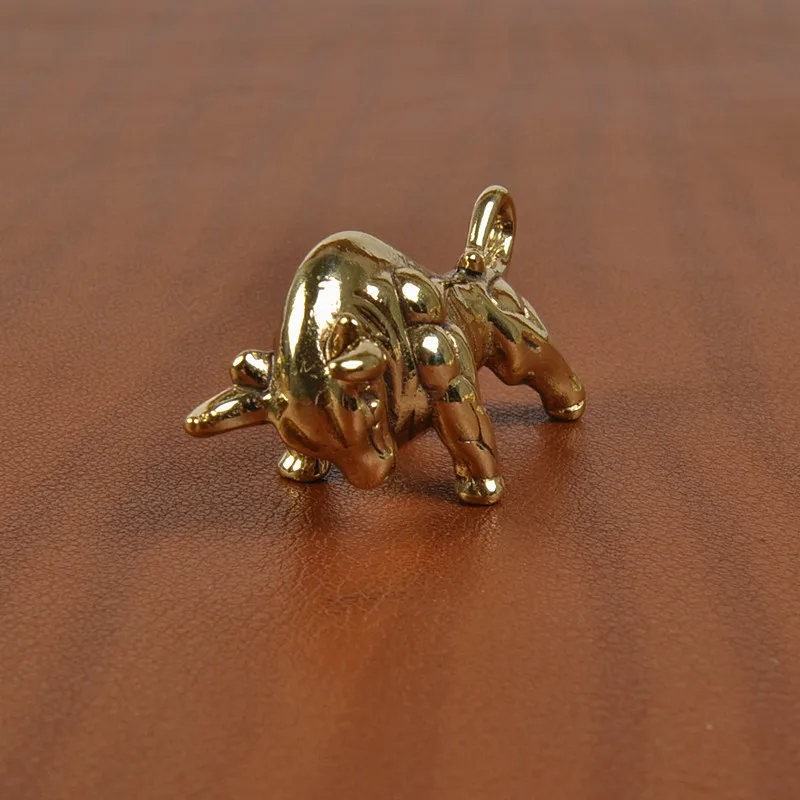 high quality brass bull keychain 3D animal car key chain holder creative portachiavi chaveiro llaveros hombre | Украшения и