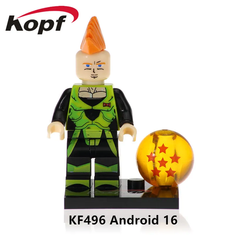 KF496 Without Box Одна распродажа, красивые строительные блоки, супергерои, драконий жемчуг, серия Сон Гоку готенкс, Вегета, модель, фигурки, детские игрушки KF662 - Цвет: KF496 Without Box