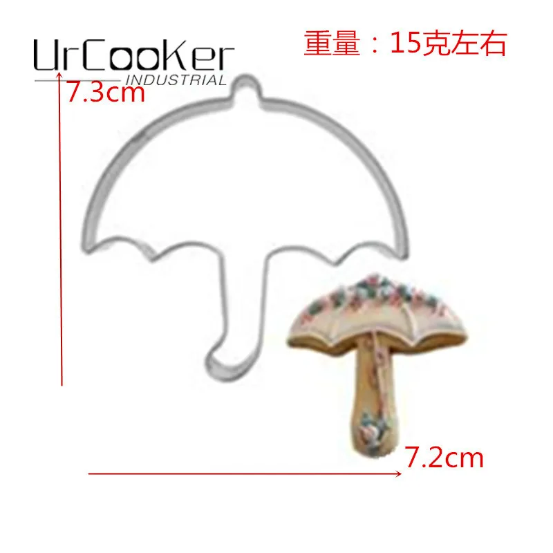 Chocolate Cake Umbrella Mold New stainless steel biscuit cake umbrella mold Q50 | Дом и сад