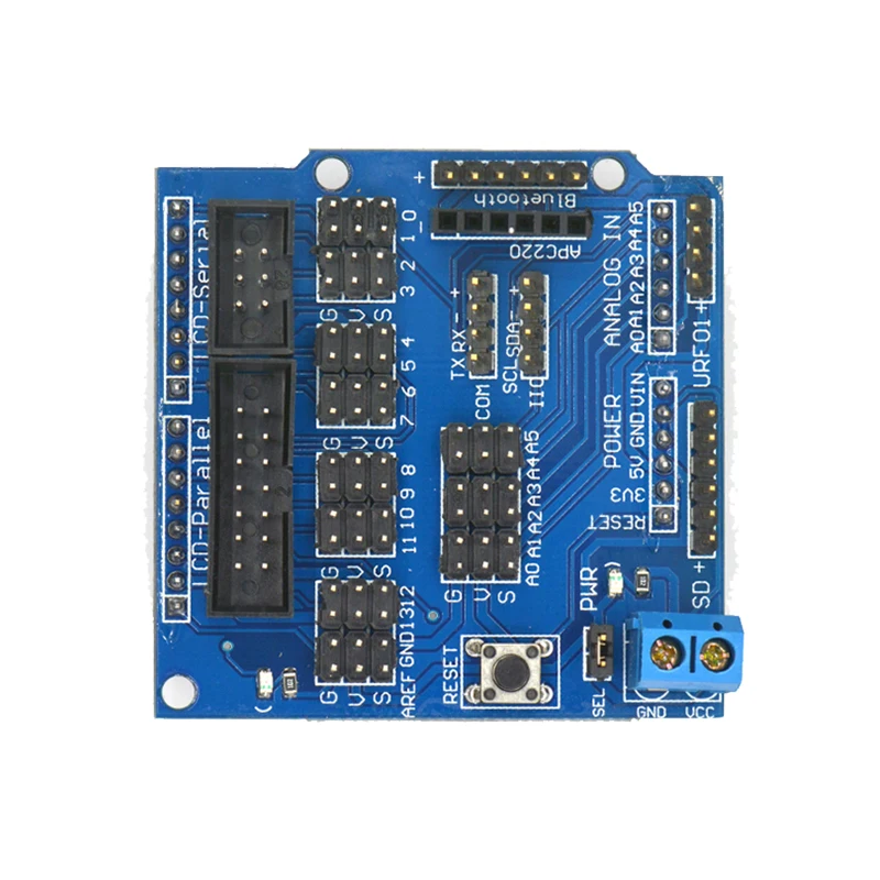 Щит датчика V5.0 плата расширения датчика UNO Mega R3 V5 Для Arduino электронные строительные блоки частей робота