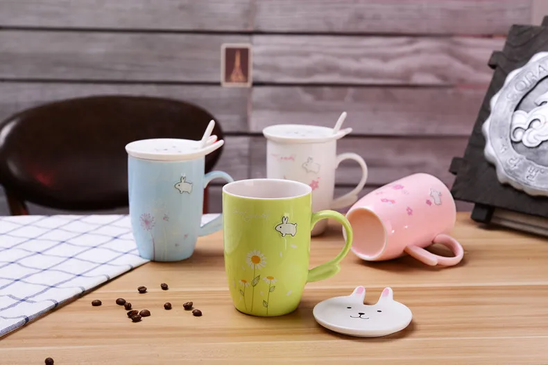 1 шт. мультяшная керамическая кружка с изображением кота обезьяны кролика