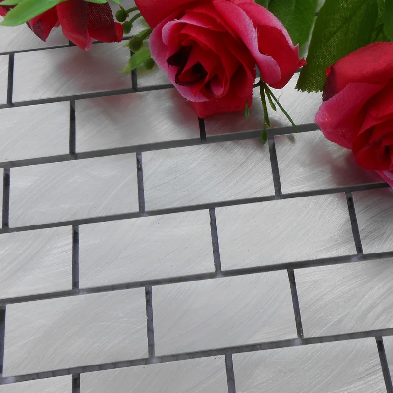 Сетчатая подложка из алюминиевого сплава для кухни ванной душа 23x48 мм 12x12