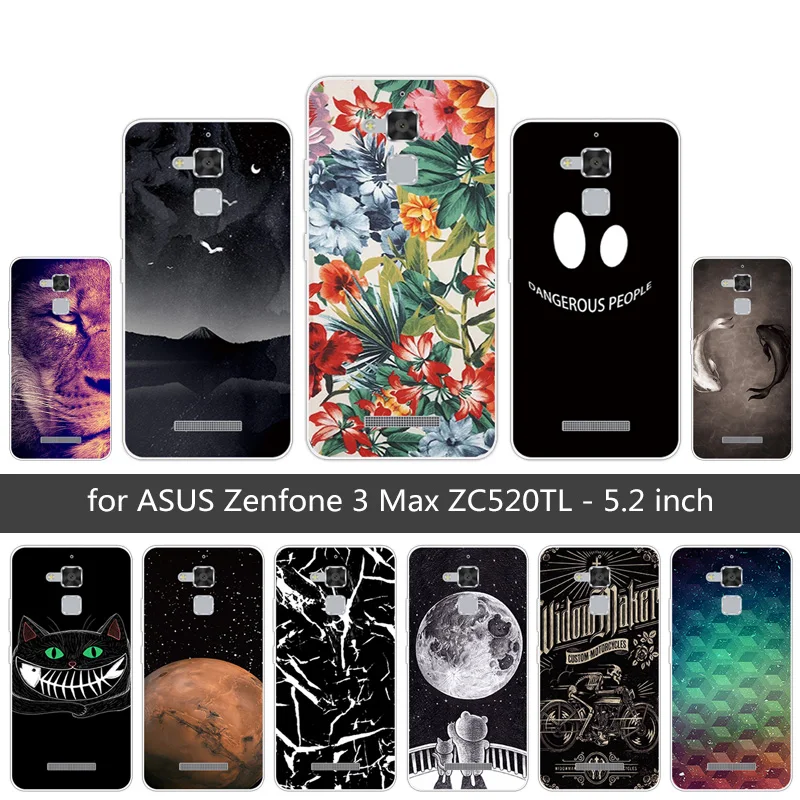 Мягкий чехол для телефона из ТПУ с изображением Льва Asus Zenfone 3 Max ZC520TL X008D Zenfone3 Pegasus