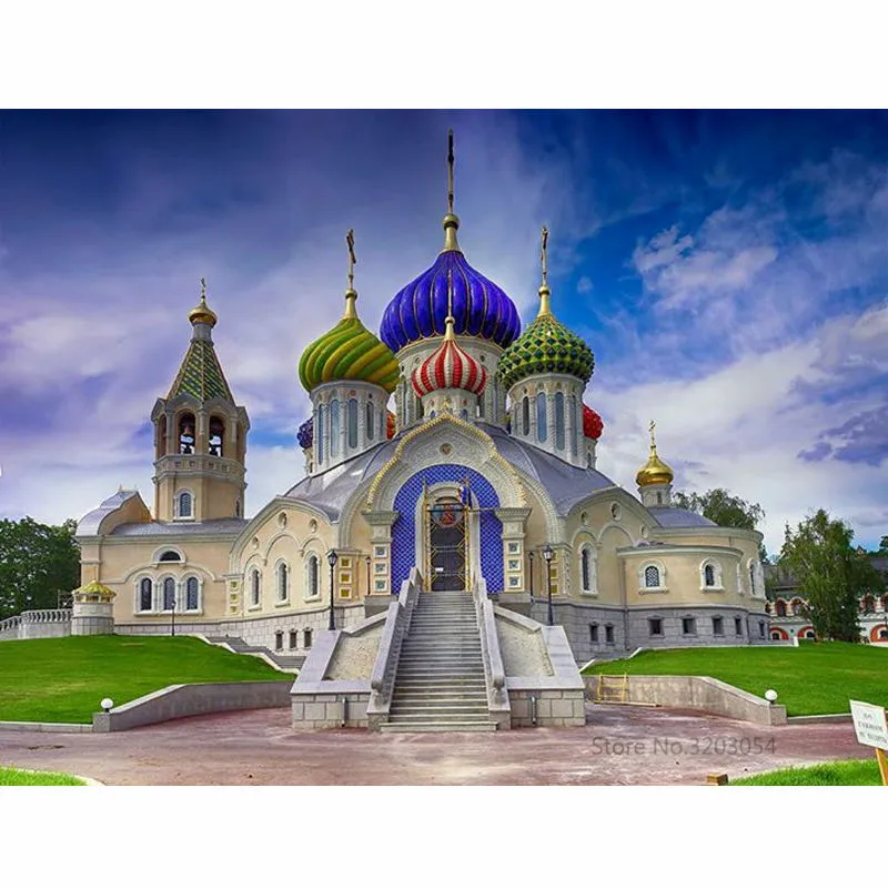 CHUNXIA DIY картина по номерам пейзаж Акриловая современного искусства домашний