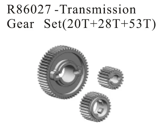 RGT RC ЗАПАСНЫЕ ЧАСТИ R86027 Трансмиссия комплект передач (20 т + 28 53 т) для EX86100 рок