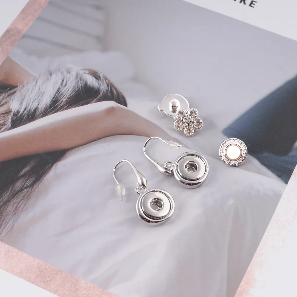 Partnairbeads Горячая продажа серьги ювелирные изделия 12 мм кнопки Мода DIY покрытые