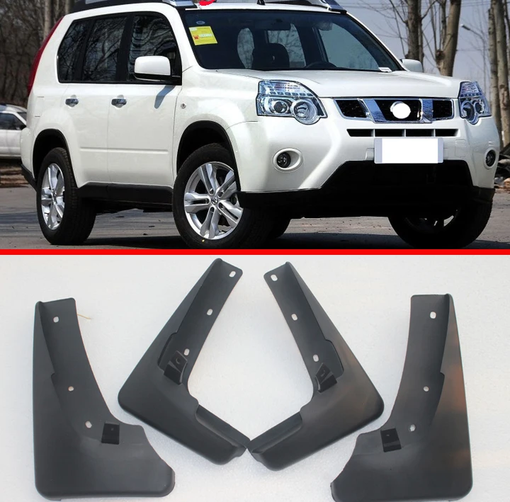 Комплект литых автомобильных брызговиков для Nissan X Trail T31 2008 2009 2010 2011 2012 Xtrail