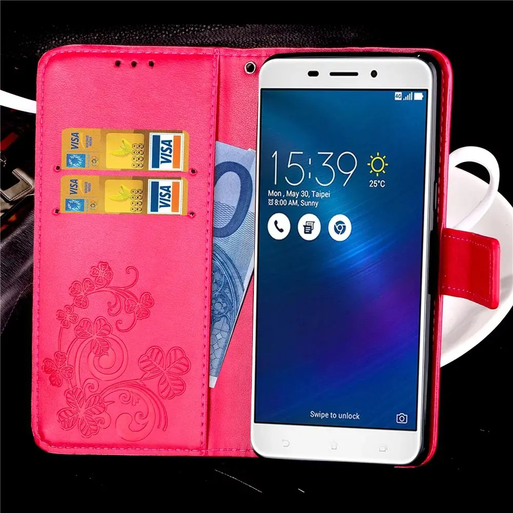 Кожаный чехол-книжка с отделениями для карт чехол для Asus ZenFone 2 3 3S Max мы собрали воедино Pro ZC521TL ZE554KL ZE552KL ZE520KL ZC551KL ZC520TL ZC553KL ZC554KL крышка