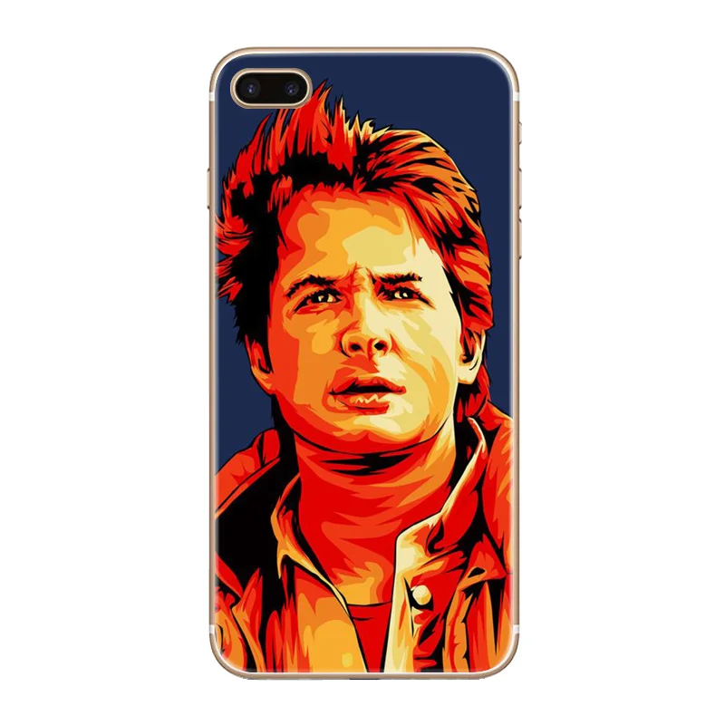H388 Назад в будущее мальчик Прозрачный Жесткий Тонкий чехол для Apple iPhone XR XS Max 4 4S 5 5S
