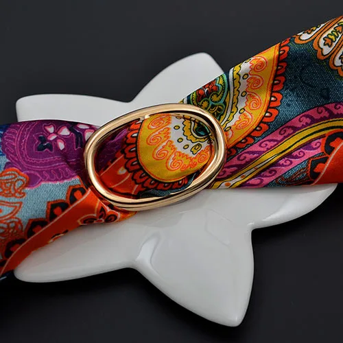 H ручная работа изготовленный на заказ зажим для шарфа шелковая Пряжка кольцо