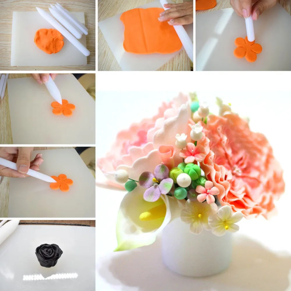 6 шт. палочки для фриллинга набор инструментов моделирования пищевая ручка