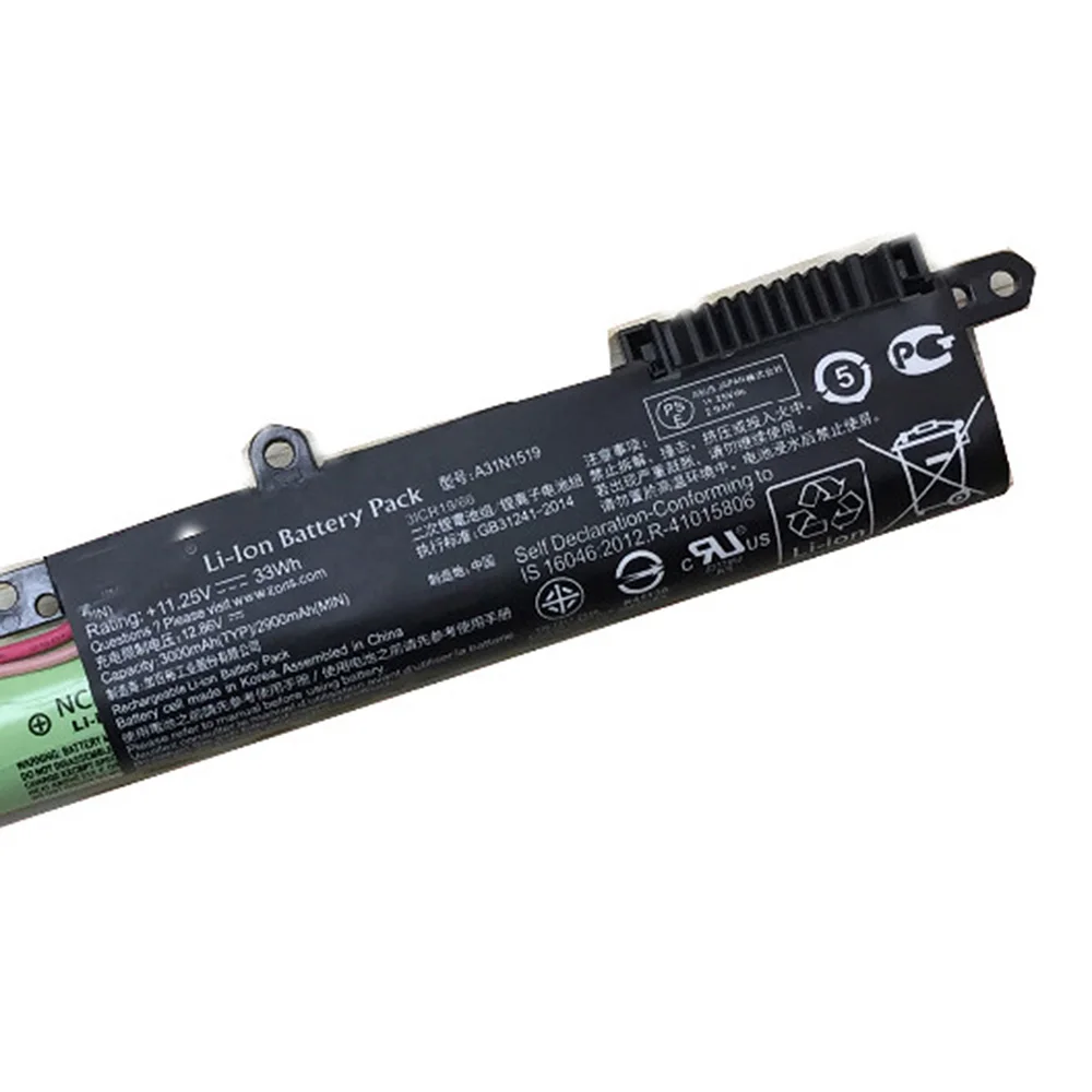 11 25 V 33Wh A31N1519 новая Оригинальная серия Аккумулятор для ноутбука Asus X540SA X540LJ X540S R540UP
