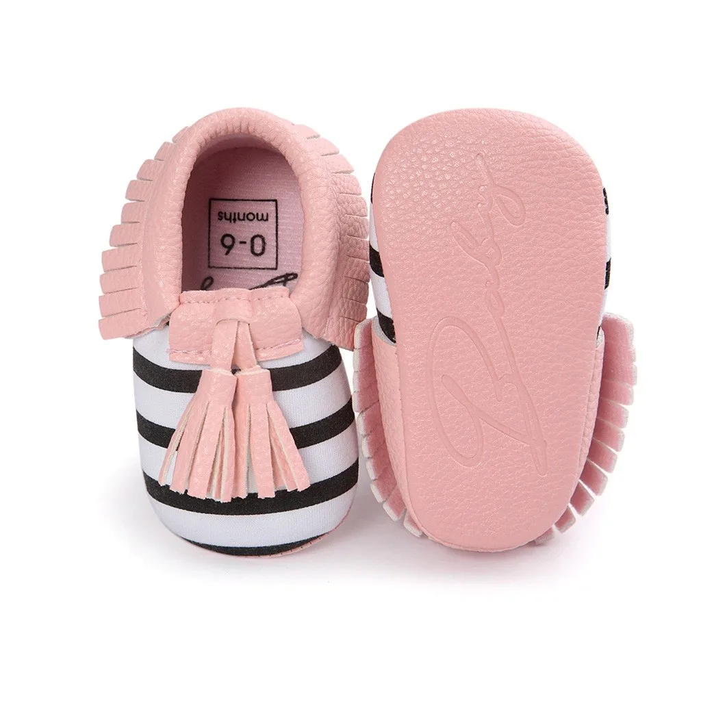 SAGACE/Обувь для новорожденных девочек с бахромой обувь без шнуровки на мягкой