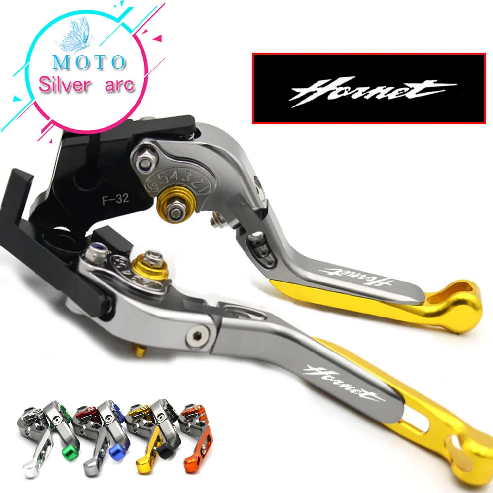 С логотипом CNC рычаг сцепления двигателя красного золота для Honda CB600F / CB650F Hornet 2007