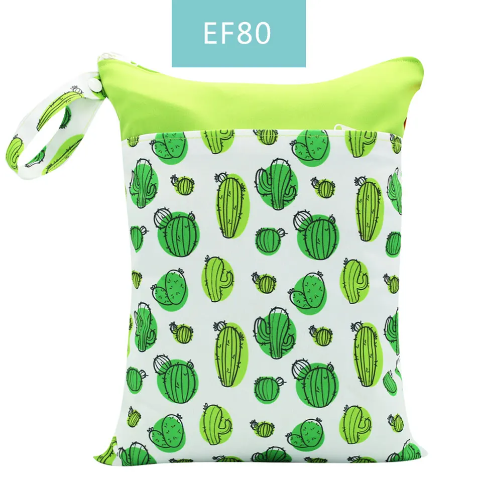 Happyflute 28*36 см wetbag водонепроницаемая и многоразовая сумка для подгузников с двумя