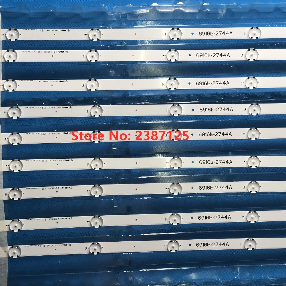 1 комплект = 3 шт. 84 см светодиодный подсветка 8 светодиодный s для LG 4" 43lh5700 ТВ 43VH6100 43UH603V 6916L-2744A V16.5 ART3 LC430DGE FJ M2 43lh590v