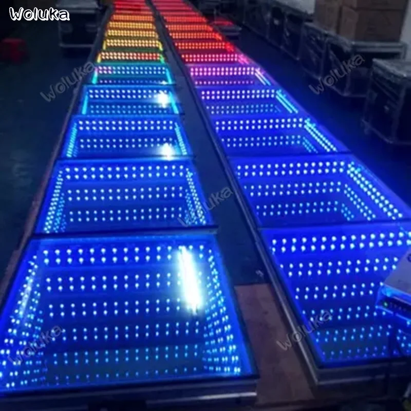 СВЕТОДИОДНЫЙ 3D танцпол для бара 100*100 см светодиодсветодиодный бездна зеркальная