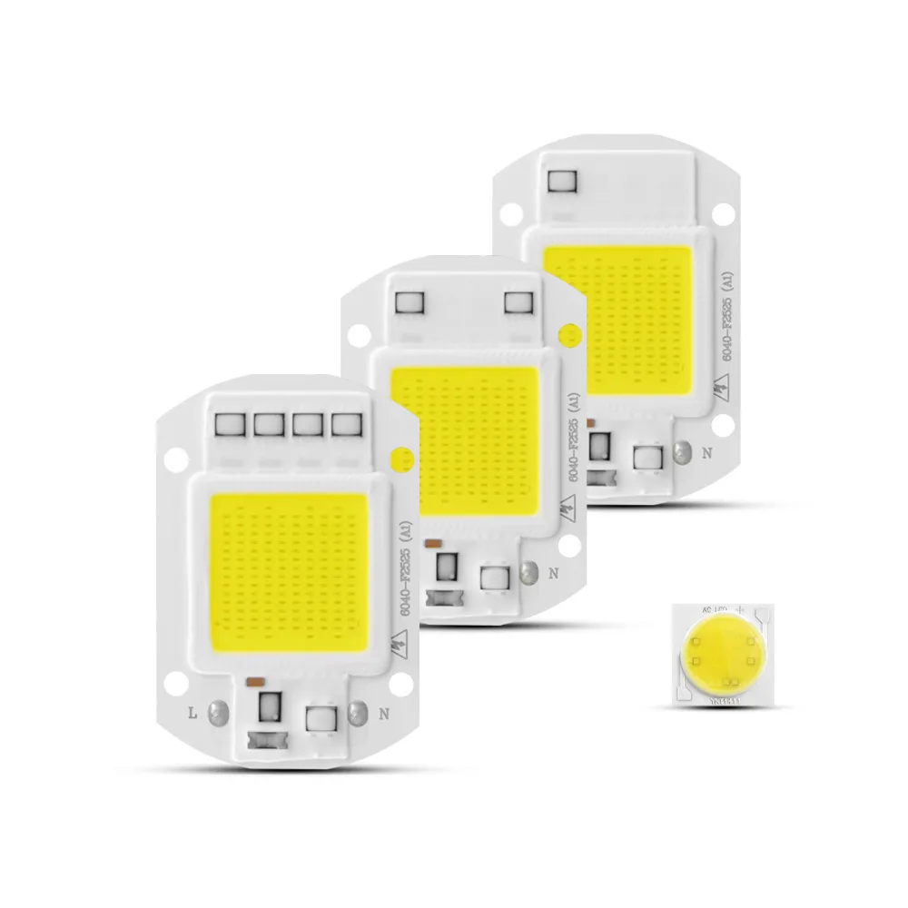 Высокая мощность 220 В COB светодиодные лампы Чип 3 Вт 5 7 9 20 30 50 Smart IC без драйвера LED