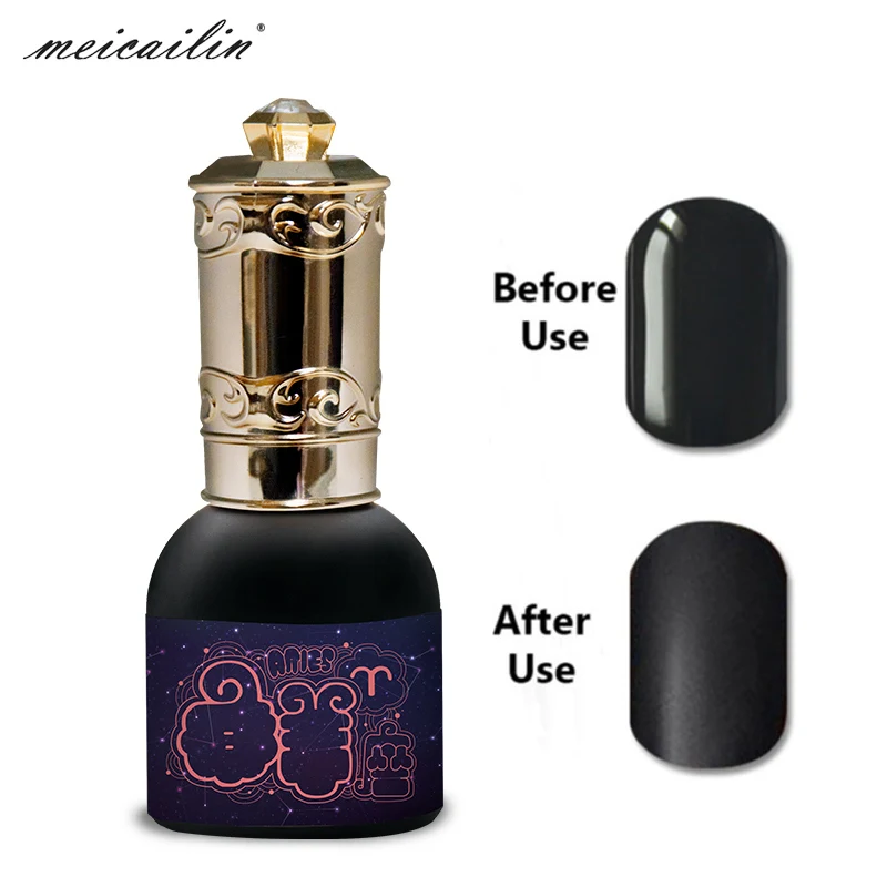 Matte top coat Meicailin Созвездие серии 15 мл чистый телесный цвет УФ-гель для ногтей Гель-лак стойкий лак Гель-лак праймер - Цвет: Matte top coat